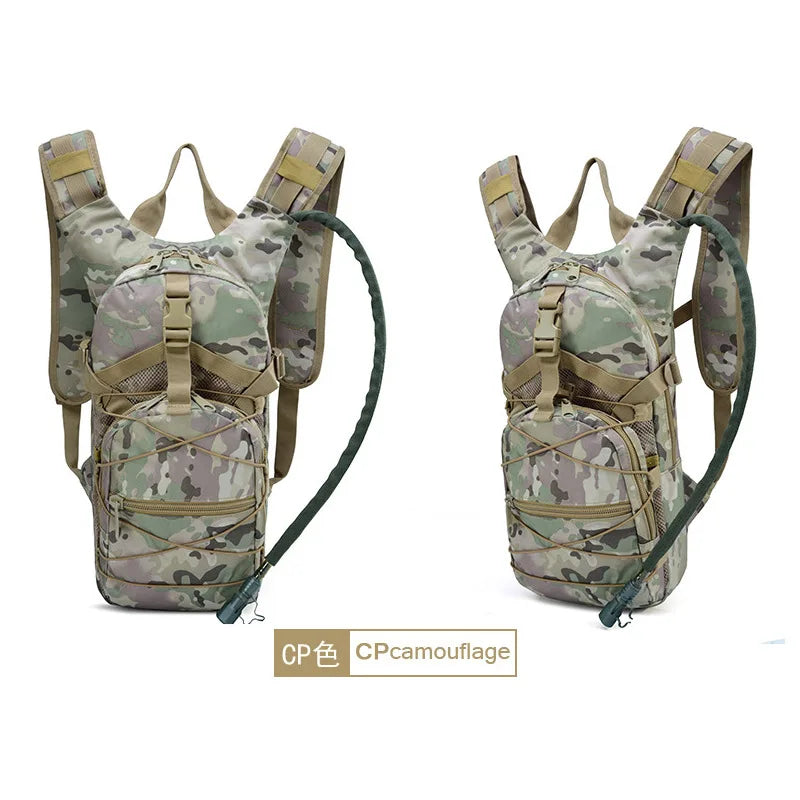 Tactical Hydration Backpack with 3L Water Bladder, Large Capacity Outdoor Hiking Pack for Camping, Cycling and Running