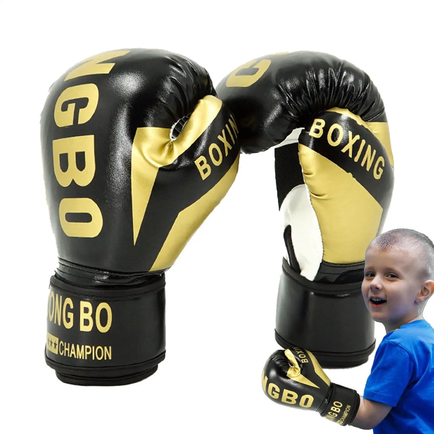 Kids 6oz Professional Boxing Training Sparring Gloves Kids Breathable MuayThai Punching Karate Training Gloves