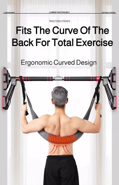 Household Spinal Stretch Lumbar Suspension Belt Horizontal Bar Lumbar Traction Belt Soothing Waist Beltcan Weigh 200 Catties