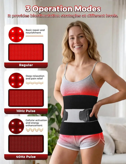 Updated Red Light Therapy Pad 242 LEDs 660&850 nm Infrared Light For Waist Back Shoulder Muscle Pain Relief Relax Body Device
