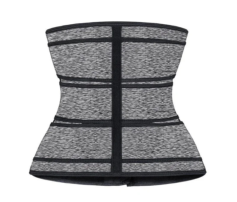 Women Waist Trimmer Triple Belts Waist Trainer Shapewear Tummy Control Slimming Fat Burning Body Shaper Compression Sheath Belts