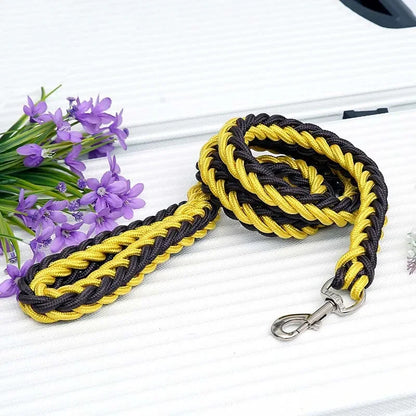 4.5ft Heavy Duty Large Dog Leash Durable Nylon Braided Lead for Small Medium Big Dogs Walking Hunting Camping Pet Accessories