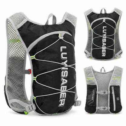 Lightweight Cycling Hydration Backpack Reflective Running Vest Water Resistant Trail Pack for Hiking Marathon Men Women