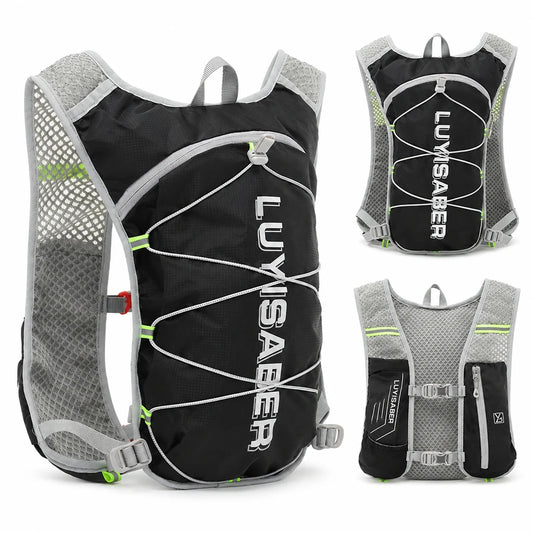 Lightweight Cycling Hydration Backpack Reflective Running Vest Water Resistant Trail Pack for Hiking Marathon Men Women