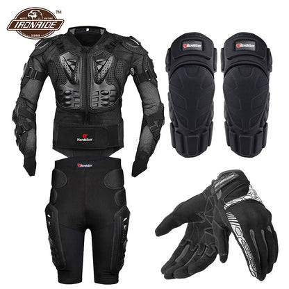 Motorcycle Jacket Full Body Armor Set Motorcycle Chest Armor Suit Motocross Racing Protective Gear Moto Protection S-5XL