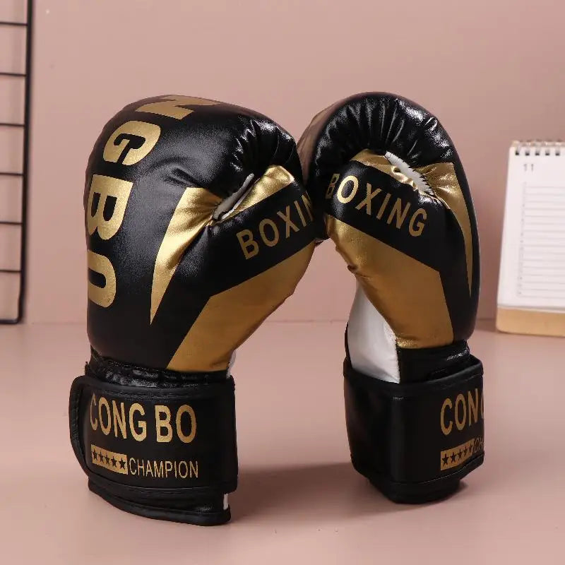 6oz Kids Professional Boxing Gloves Breathable PU Leather Muay Thai Karate Training Sparring Punching Gloves