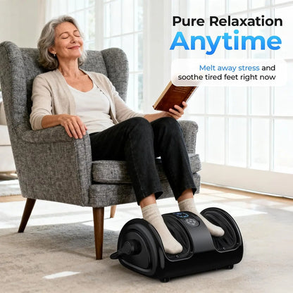 Shiatsu Foot Massager Calf Massage Machine Airbag Heated Vibration 3 Levels Detachable Kneading Massager Tired Relief Home Spa