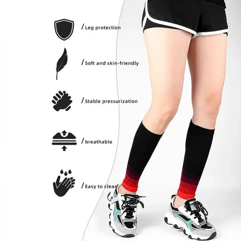 1 Pair Compression Calf Sleeves Running Leg Compression Sleeve Compression Socks for Shin Splint For Men Women 20-30mmHg