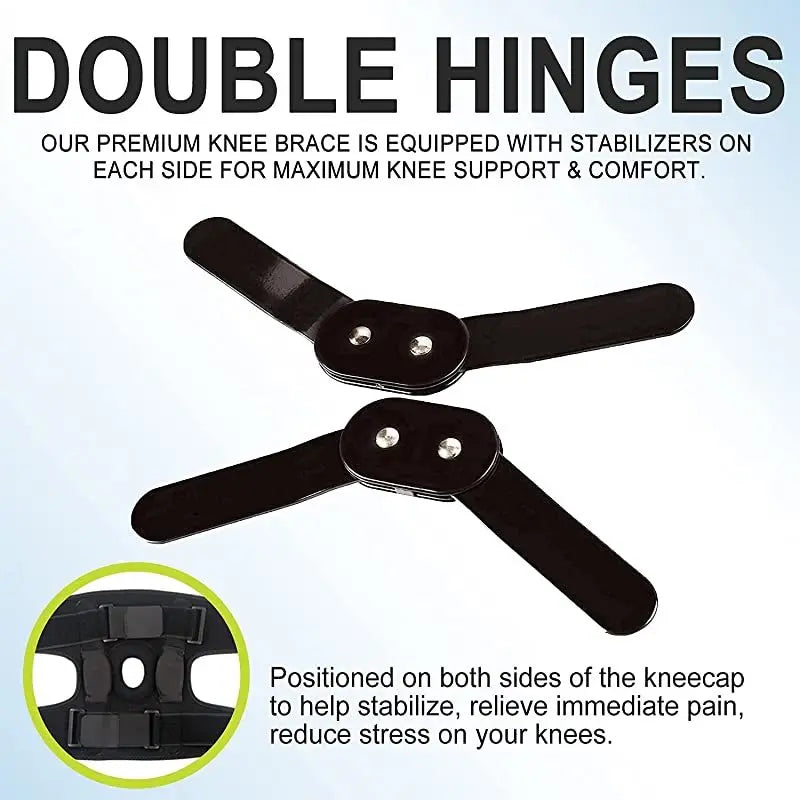 1PCS Knee Pad Brace with Side Stabilizers Knee Support Sport Kneepad Patellar Tendon Joint Pain Relief Meniscus Tears Tendinitis