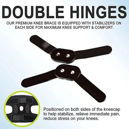 1PCS Knee Pad Brace with Side Stabilizers Knee Support Sport Kneepad Patellar Tendon Joint Pain Relief Meniscus Tears Tendinitis