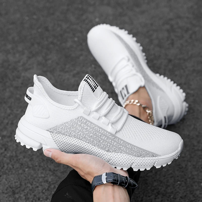 Men's Fitness Shoes Summer New Breathable Comfort Mesh Fitness Training Sports Shoes Street Trendy Fashion Road Running Shoes
