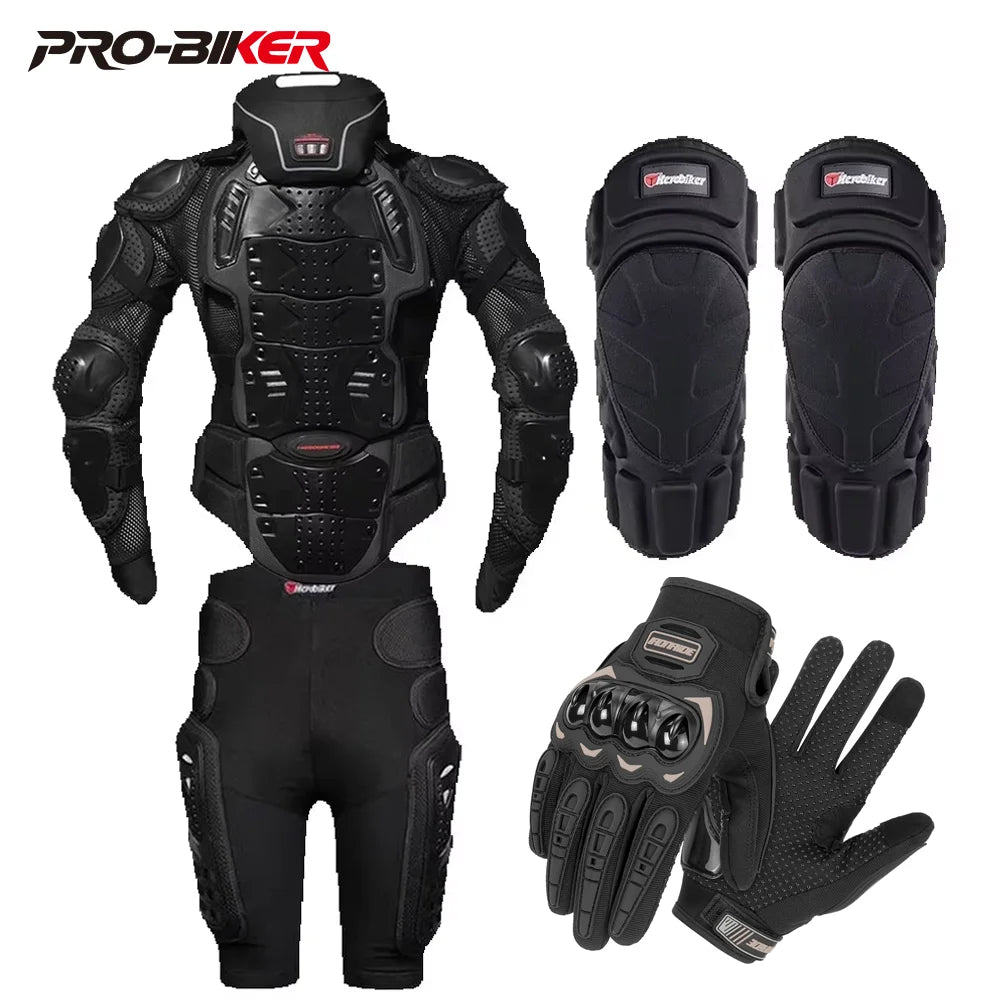 Motorcycle Jacket Full Body Armor Set Motorcycle Chest Armor Suit Motocross Racing Protective Gear Moto Protection S-5XL
