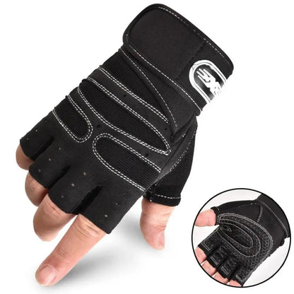 Fitness Half Finger Gloves Men And Women Wrist Guard Sports Dumbbell Riding Non Slip Horizontal Bar Exercise Training