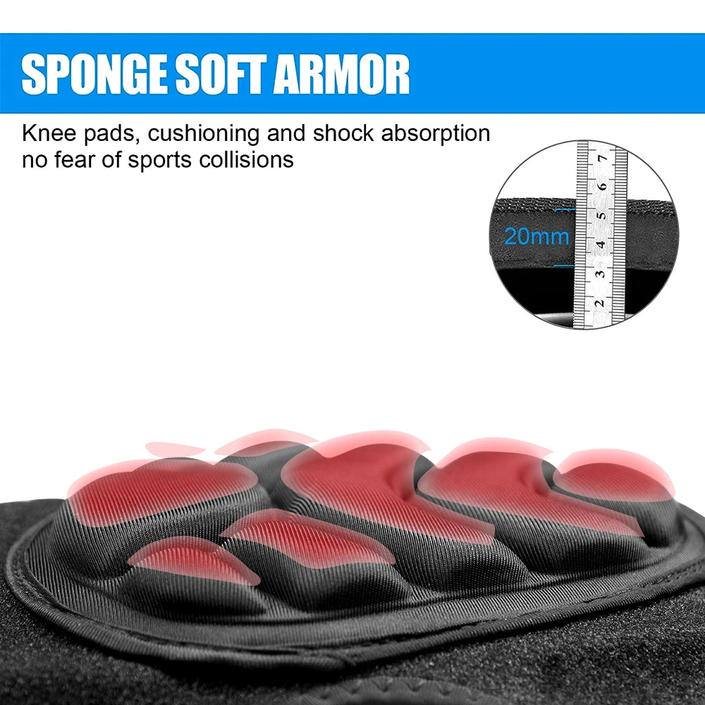 1Pair Elbow Knee Pads Brace Support for Gardening,Cleaning,Volleyball,Anti Slip Collision Avoidance Kneepads with Thick EVA Foam