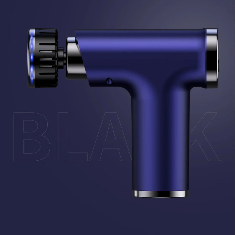 New Electric Massage Gun With Heat Cold 9 Gears Multifunctional Fascia Gun Home Portable Gym Use Small Quiet Handheld Massager