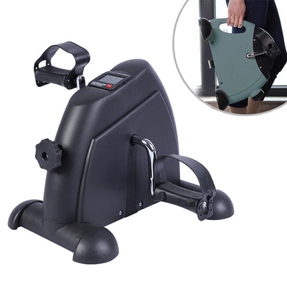 Mini Under Desk Pedal Exerciser Bike Multi-Function Motorized Digital With LCD Screen Display for Leg Arm and Knee for Elderly