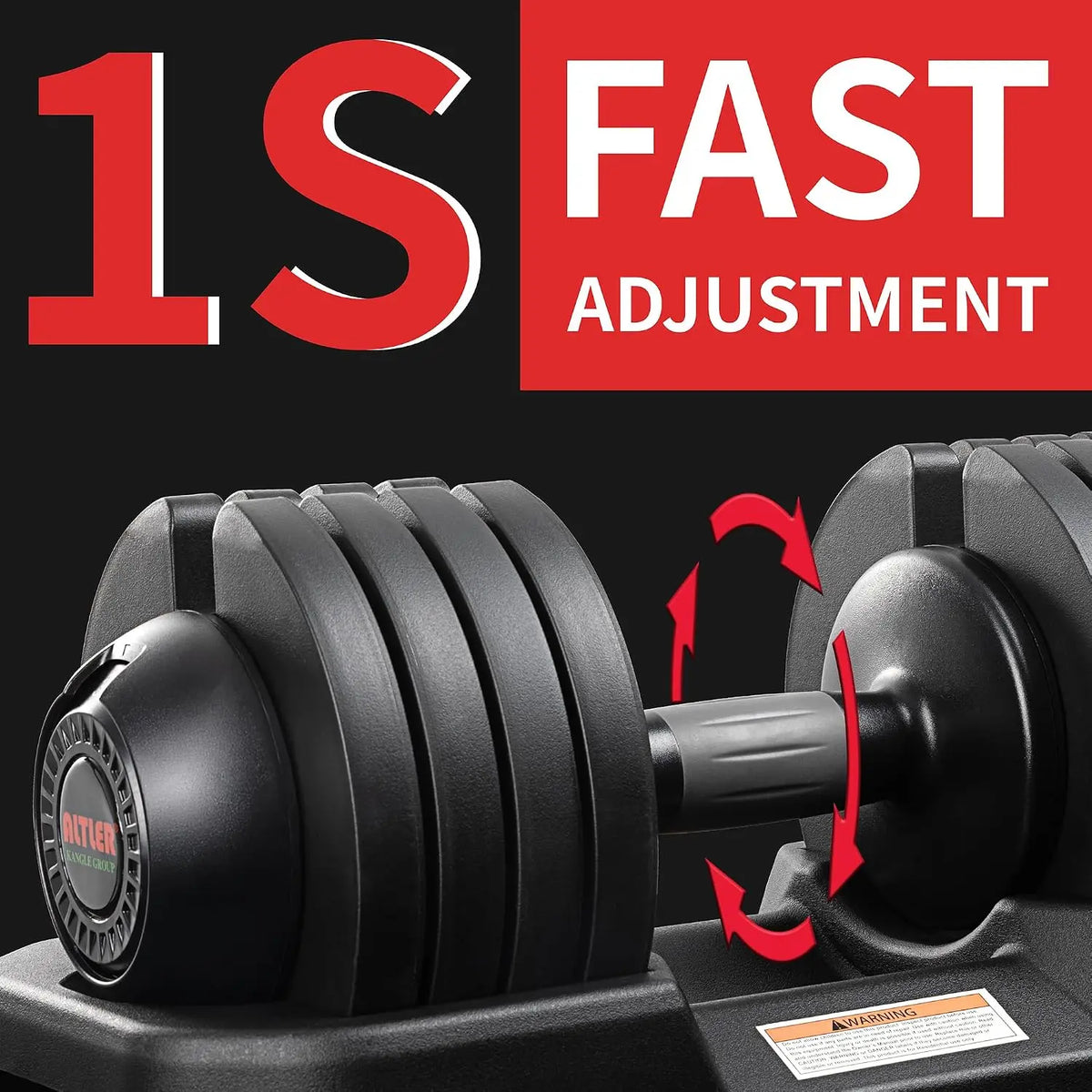 Adjustable Dumbbell Set, 25/52LB Pair with Tray for Workout Strength Training Fitness, Adjustable Weight Dial Dumbbell, Custom