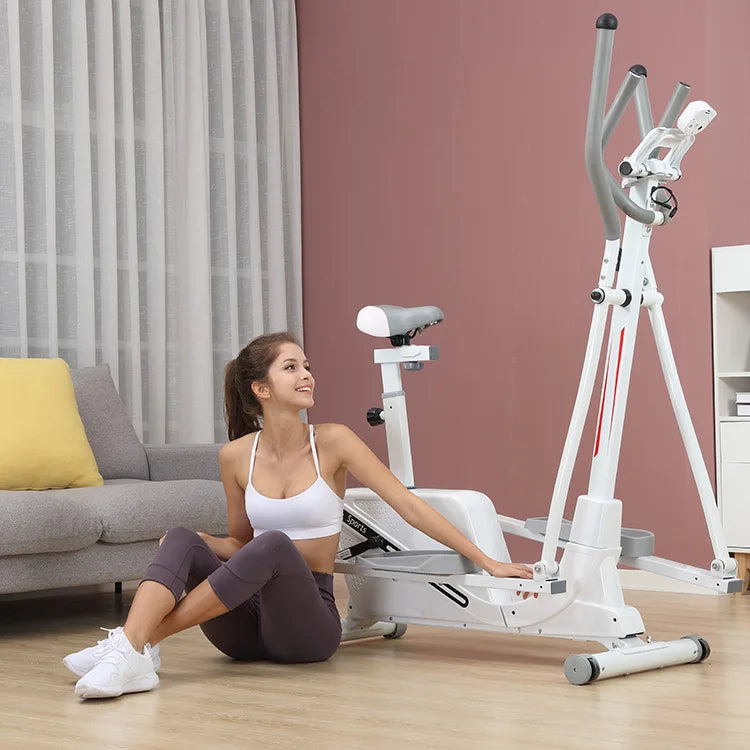 Manual Fitness Gym Home Equipment Seated Elliptical Cross Trainer Commercial Magnetic Resistance Steel Rear Wheel Drive Unisex