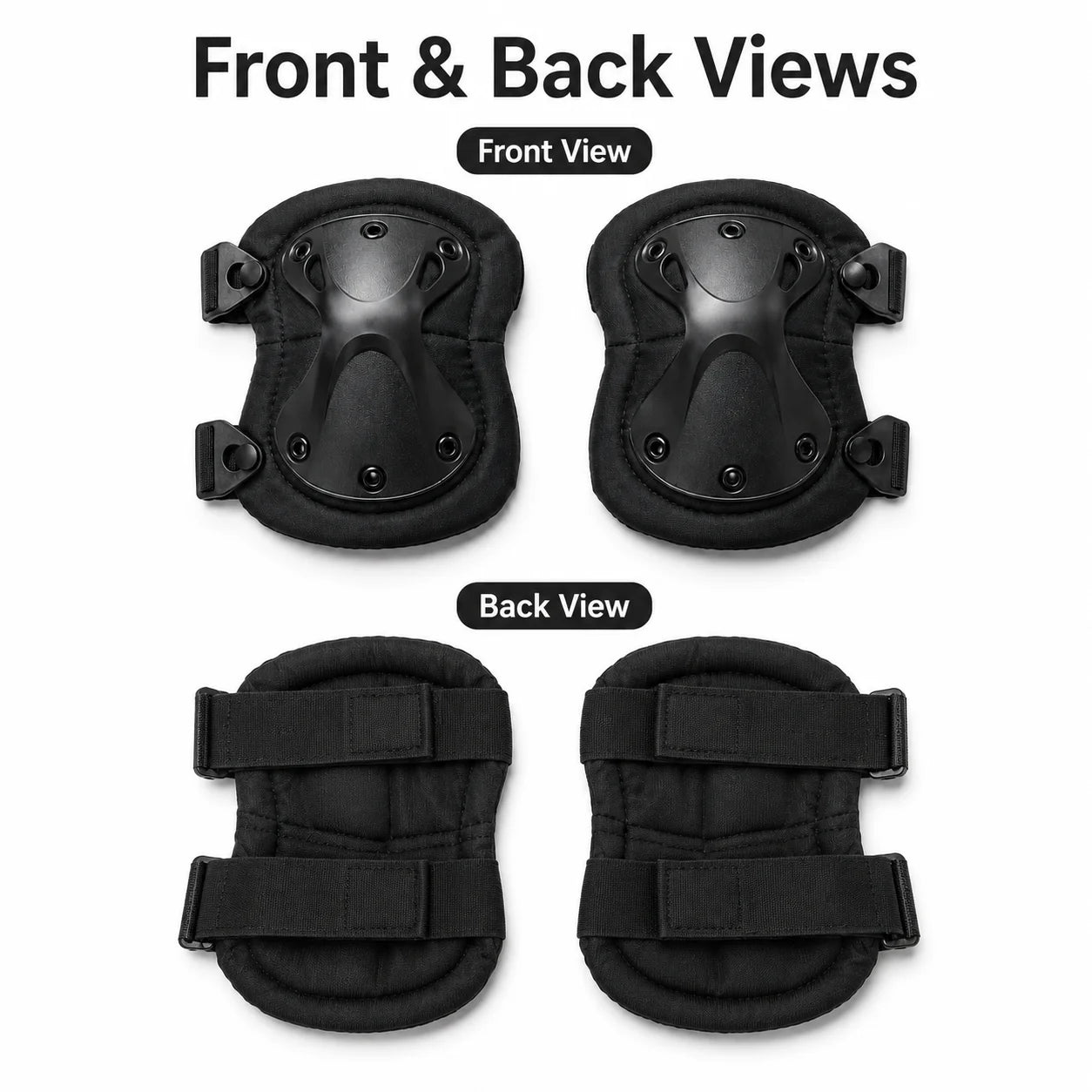 4PCS Knee Pads Elbow Pads Set Adjustable Protective Guard for Cycling Skating Skateboard Outdoor Sports Work Safety Knee Support