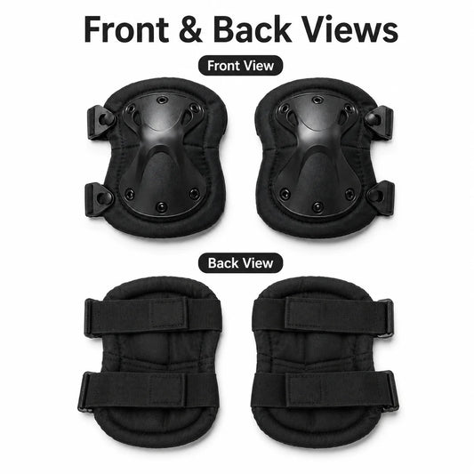 4PCS Knee Pads Elbow Pads Set Adjustable Protective Guard for Cycling Skating Skateboard Outdoor Sports Work Safety Knee Support