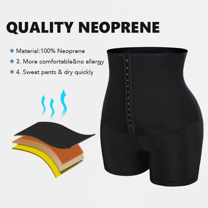 Sauna Sweat Short Pants Suits for Women High Waist Slimming Shorts Compression Thermo Workout Body Shaper Thighs