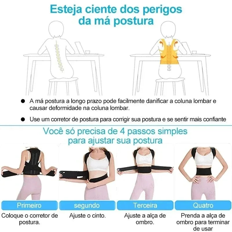 Back Posture Brace Clavicle Support, Stop Slouching And Hunching, Adjustable Back Trainer Unisex, Order A Size Up