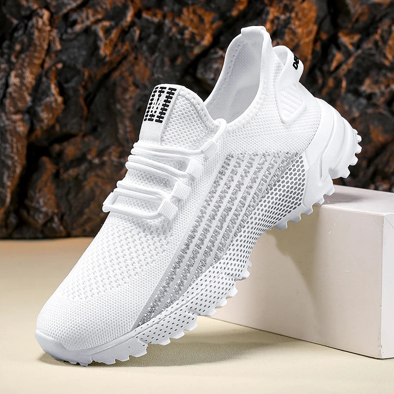 Men's Fitness Shoes Summer New Breathable Comfort Mesh Fitness Training Sports Shoes Street Trendy Fashion Road Running Shoes