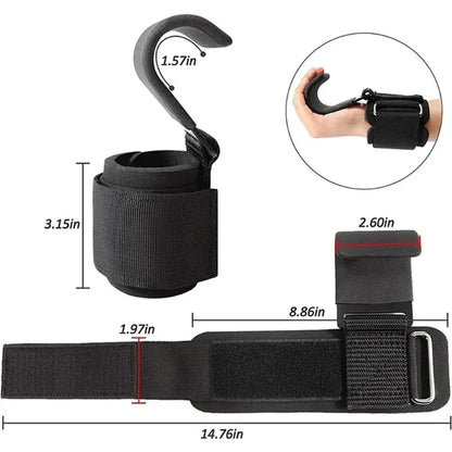 2Pcs Non-Slip Weight Lifting Hookspremium Of Straps Weightlifting Deadlift Exercise Fitness Hook Training Squat Weightlift
