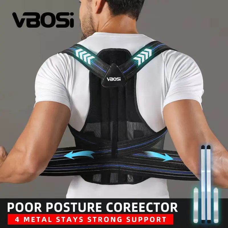 VBOSi Adjustable Back Support Posture Corrector for Men And Women