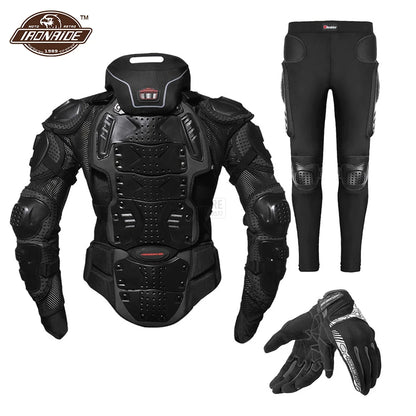 Motorcycle Jacket Full Body Armor Set Motorcycle Chest Armor Suit Motocross Racing Protective Gear Moto Protection S-5XL