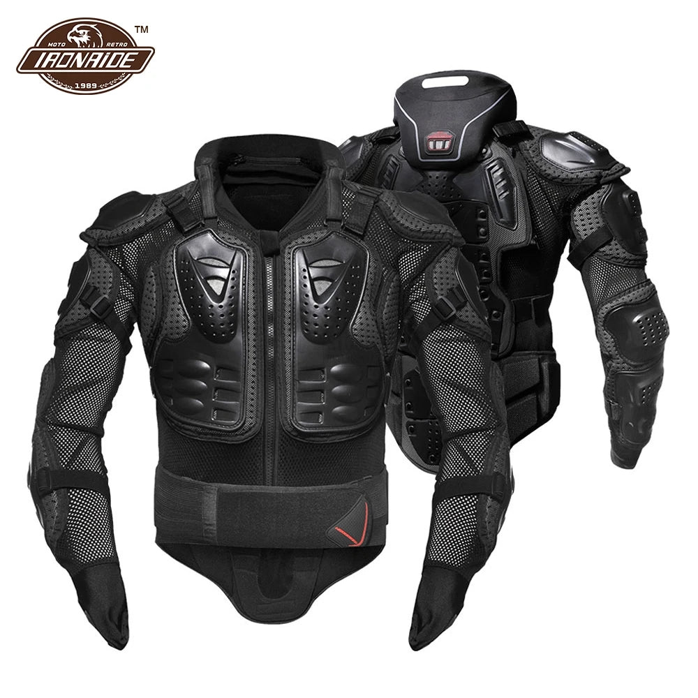 Motorcycle Jacket Full Body Armor Set Motorcycle Chest Armor Suit Motocross Racing Protective Gear Moto Protection S-5XL