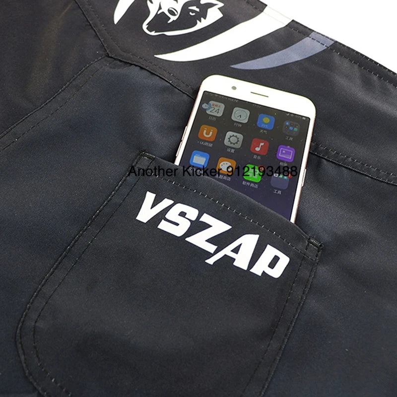 Vszap MMA BJJ Shorts Comprehensive Fighting Training Pants Men's Muay Thai No Gi Judo Jiu Jitsu Sports Boxing Grappling Shorts