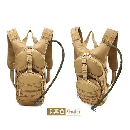 Tactical Hydration Backpack with 3L Water Bladder, Large Capacity Outdoor Hiking Pack for Camping, Cycling and Running
