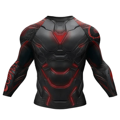 Bjj Rash Guards Mens Jiu Jitsu MMA T-shirt Rashguard No Gi Long Sleeve Men Boxing Running Training T-shirts Strech Sport Tees