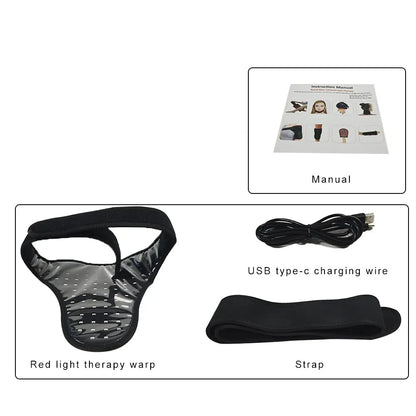 Wireless LED Red Light Thermal Pad Therapy Massage Belt 660&850 nm Infrared Therapy Neck and Shoulder&Prostate Therapy Device