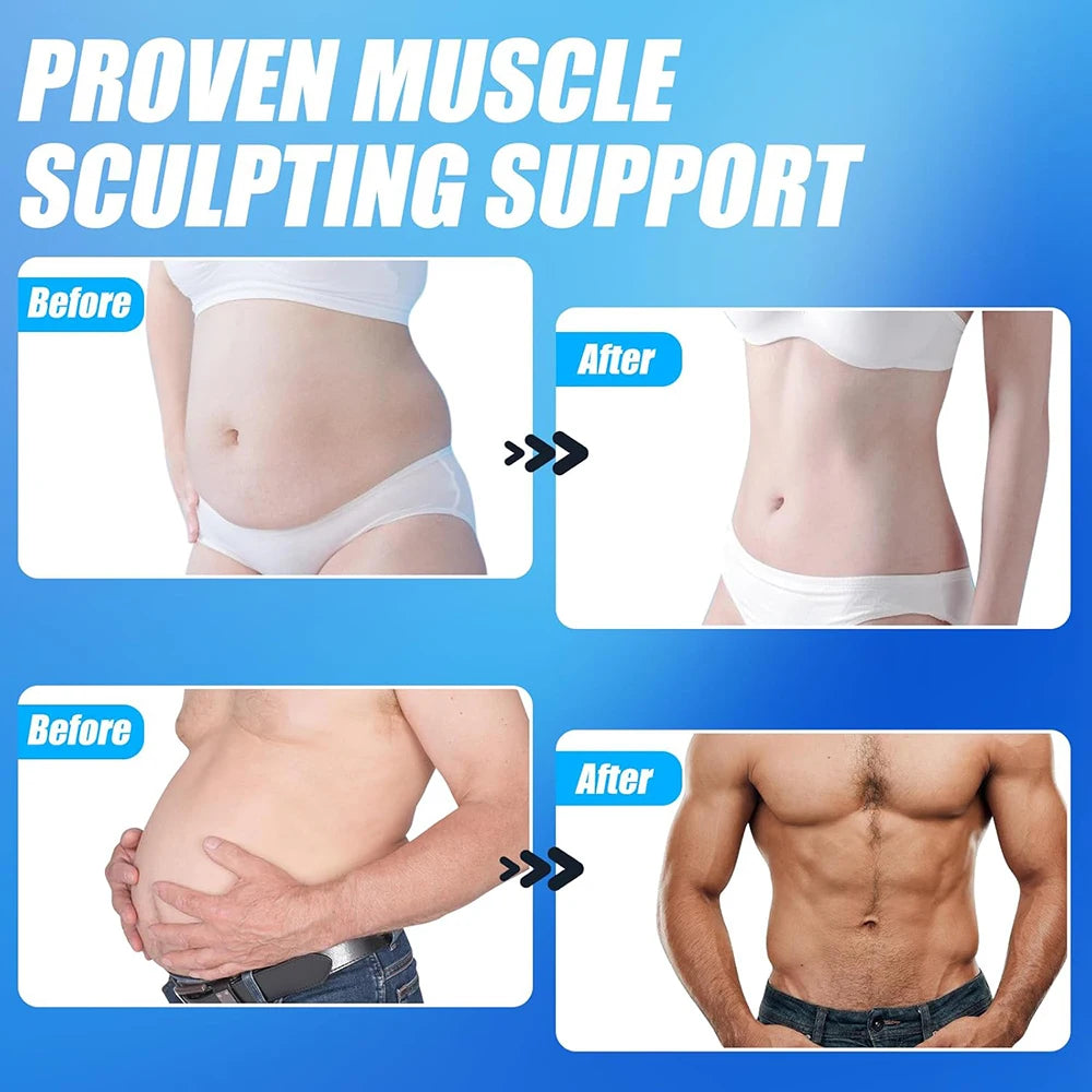 Electronic Muscle Stimulator ABS Trainer Ab Toning Belt Muscle Toner Fitness Strength Training Workout Equipment For Men Women