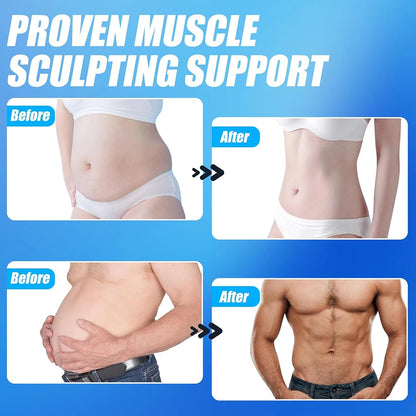 Electronic Muscle Stimulator ABS Trainer Ab Toning Belt Muscle Toner Fitness Strength Training Workout Equipment For Men Women