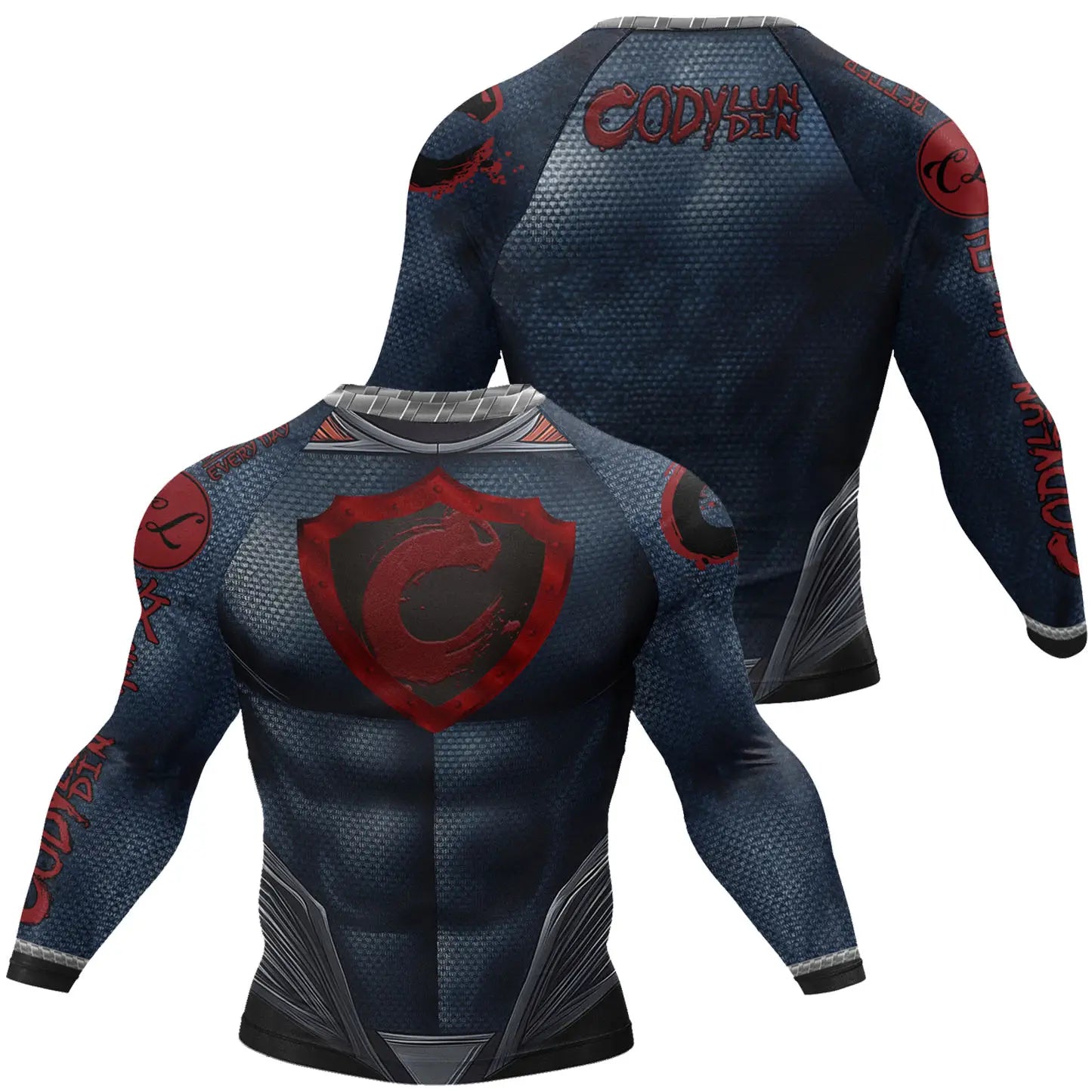 Bjj Rash Guards Mens Jiu Jitsu MMA T-shirt Rashguard No Gi Long Sleeve Men Boxing Running Training T-shirts Strech Sport Tees