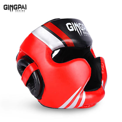 Boxing Headgear for Men Women Muay Thai MMA Kickboxing Safety Head Guard Sparring Closed Type Head Gear with Full Face Coverage