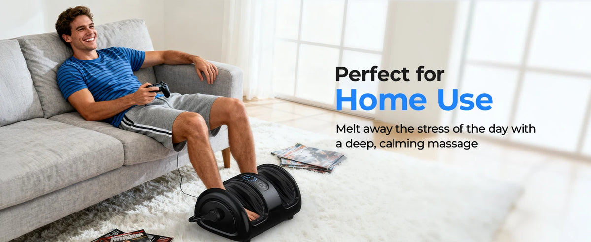 Shiatsu Foot Massager Calf Massage Machine Airbag Heated Vibration 3 Levels Detachable Kneading Massager Tired Relief Home Spa