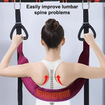 Home Gym Lumbar Traction Belt Adjustable Horizontal Bar Stretch Back Suspension Spine Alignment for Daily Exercise
