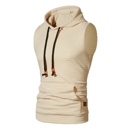 2023 New Fashion Zipper Cardigan Sweater Mens Sleeveless Hooded Vest Jacket Plus Size S-4XL Streetwear Vest Hoodies