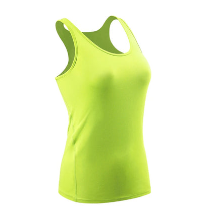 Women Fitness Top Workout Training Exercise Gym T Shirt Sport T-shirt Bodybuilding Yoga Running Backless Sleeveless Tee Vest J82