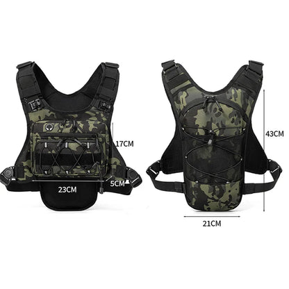 Running Chest Pack Hydration Vest For Cycling Hiking Bicycle Race Marathon Bag Men Women Sports Tactical Pouch Camping Backpack
