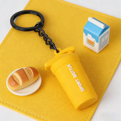 Stylish 4 Styles Mini Fitness Equipment Keychain Unisex Multiple Options Available Bag Key Hanging Trinket Perfect Gift Keyring