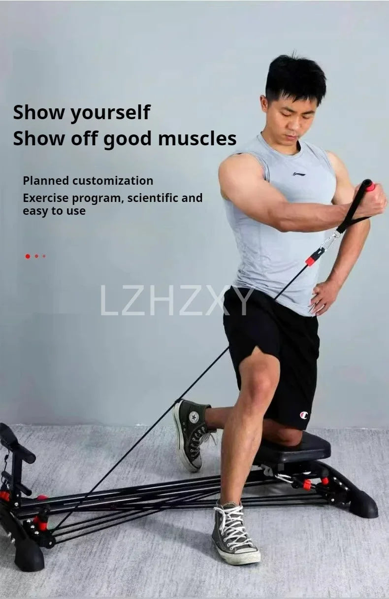 Multi-functional rowing machine sit-up abdominal wheel full-body weight loss and fitness equipment rowing fitness equipment