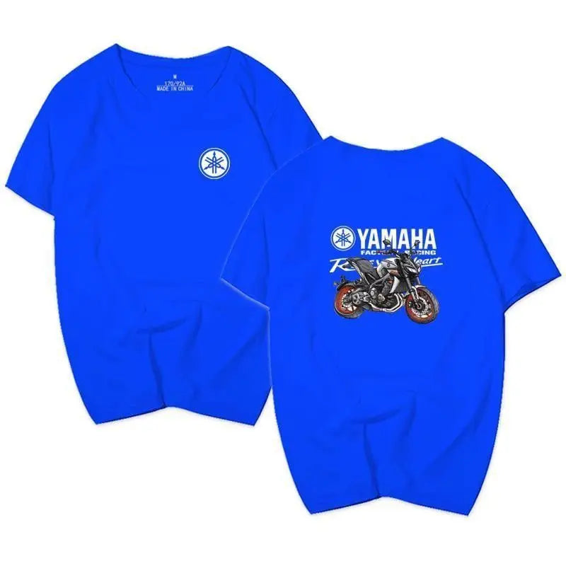 Yamaha Motorcycle Riding Clothing for Men and Women, Half-sleeved and Short-sleeved Summer T-shirts