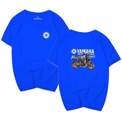 Yamaha Motorcycle Riding Clothing for Men and Women, Half-sleeved and Short-sleeved Summer T-shirts