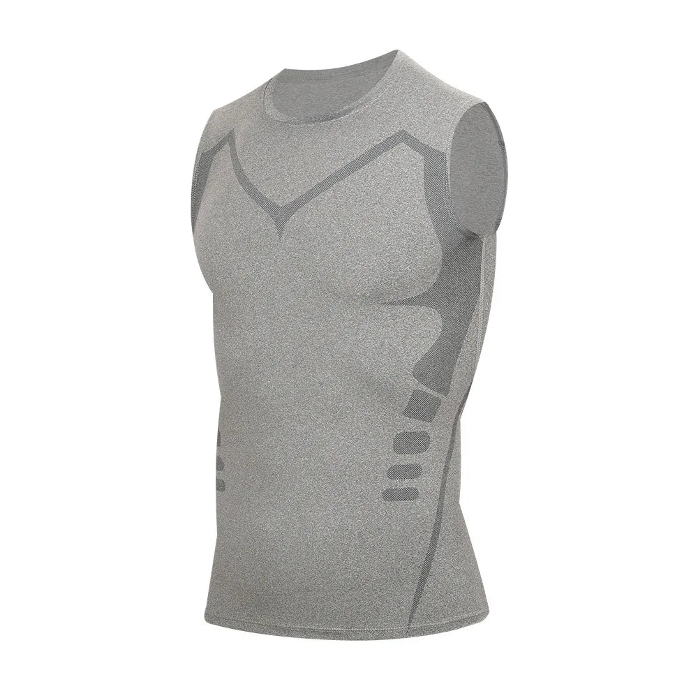 Men's Compression T-Shirt Summer Sportswear Running T shirt Elastic Quick Dry Sport Tops Tee Athletic Gym Workout T Shirts Men