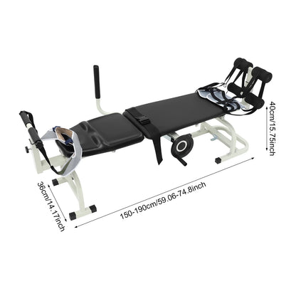Back Stretch Bench Multifunctional Neck Stretcher Decompression Bench Lumbar Traction Bed Home Workout Stretcher